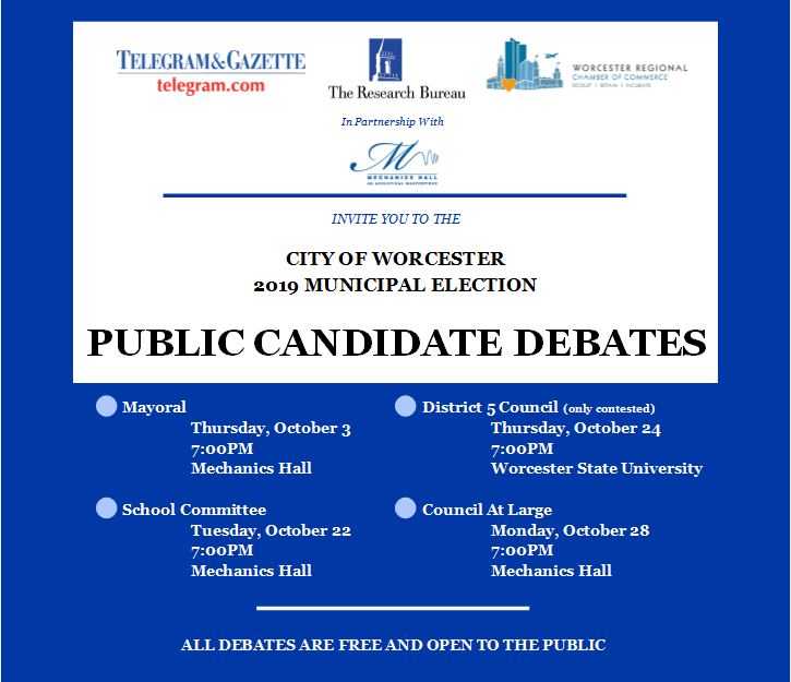 City of Worcester - 2019 Public Candidate Debates