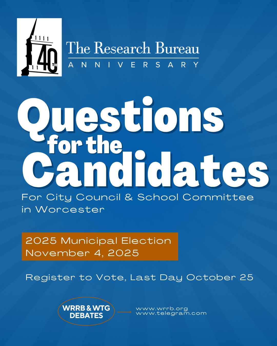 Questions for the Candidates - 2025 Municipal Candidates for School Committee and City Council in Worcester.