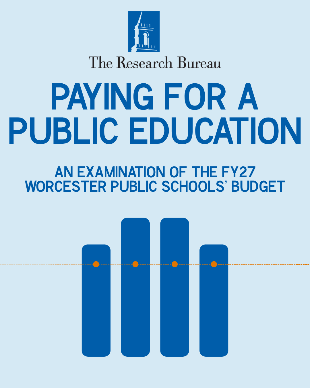 Paying for a Public Education – Cover The Cover for Paying for a Public Education report which looks at Worcester Public Schools' FY27 budget.